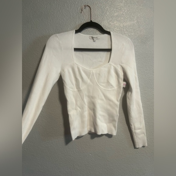 Madewell Wide Rib Sweater Top - Picture 4 of 9